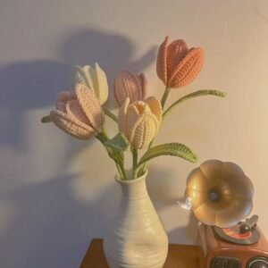 Woknit Forever Tulips – Handmade Crochet Bouquet